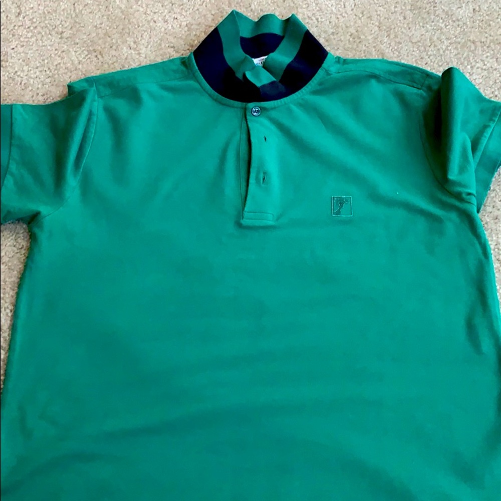 VERSACE Collection Men’s Polo Green/Navy sz XL